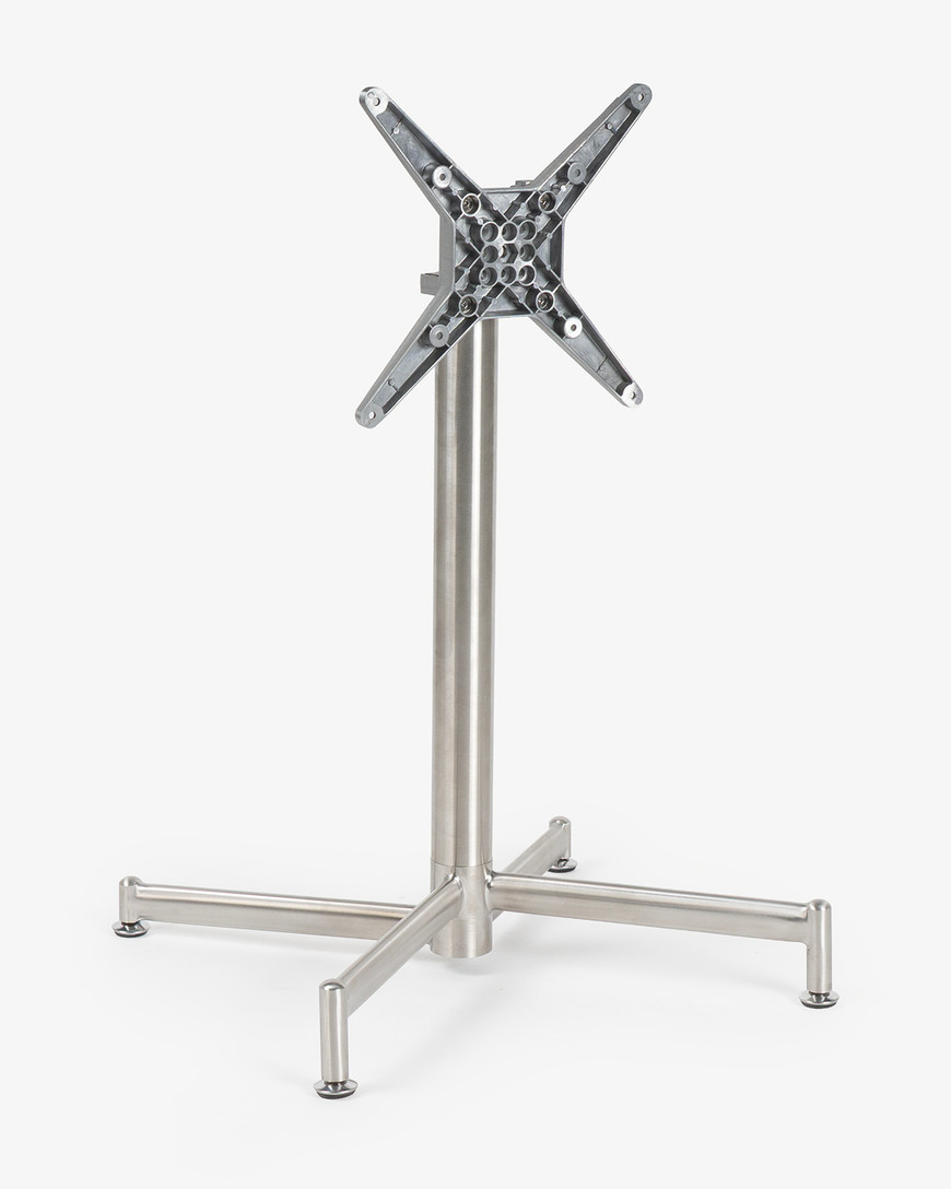 Lucca Folding Table Base - 75cm, Stainless Steel