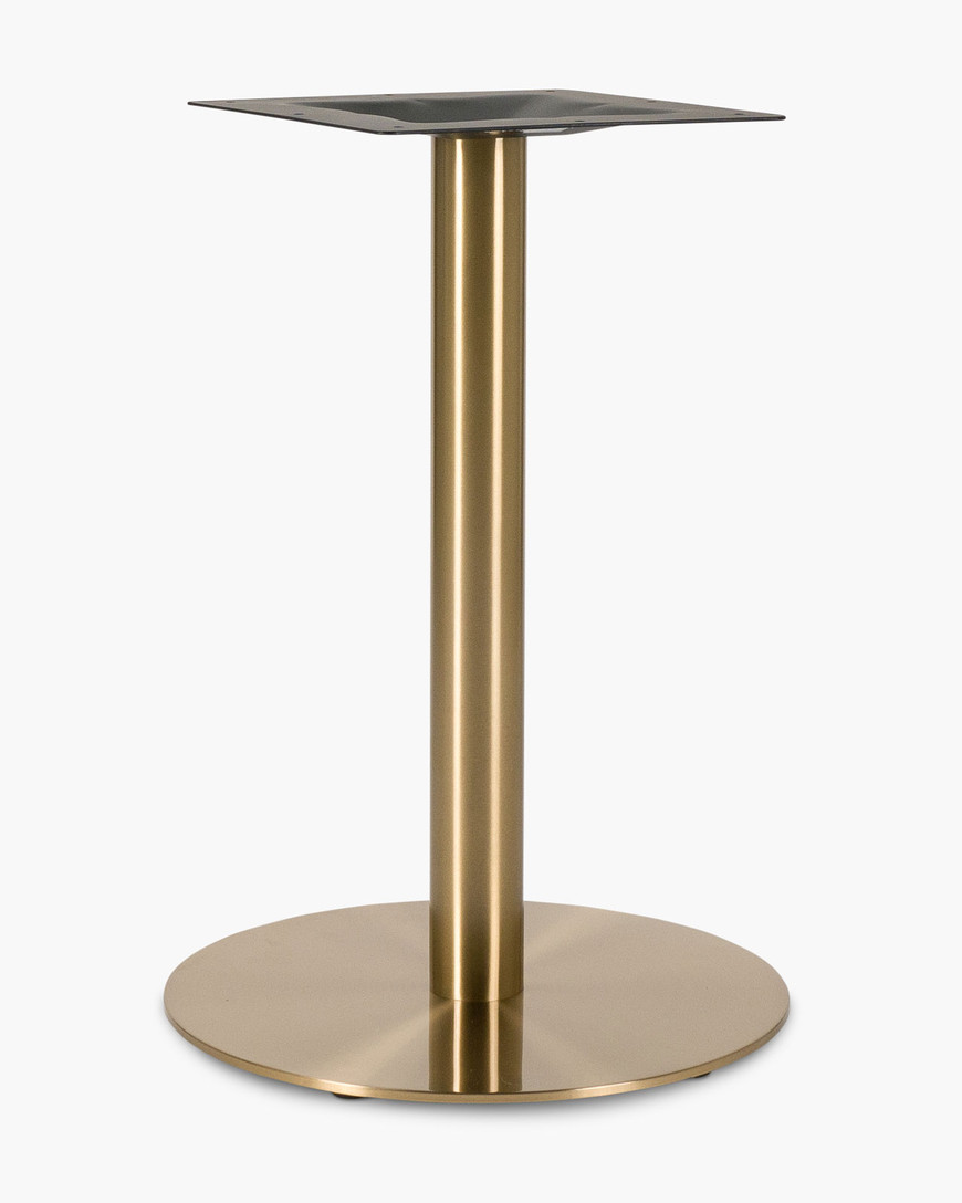 Orion Round Table Base - 50cm, Brushed Brass