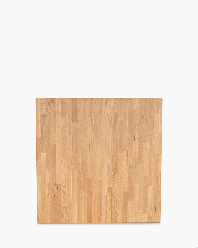 Solid Oak Table Top - 80Cm Square, Natural