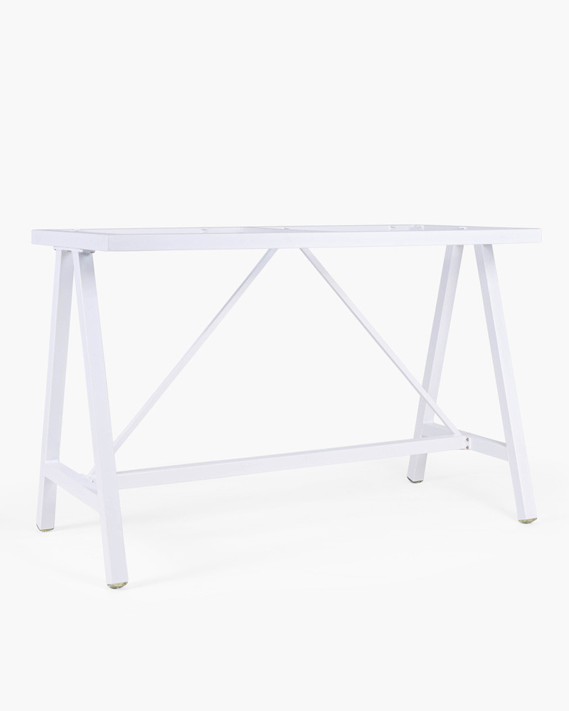 Harper Aluminium Bar Leaner Base - 1590*790*1050H, White