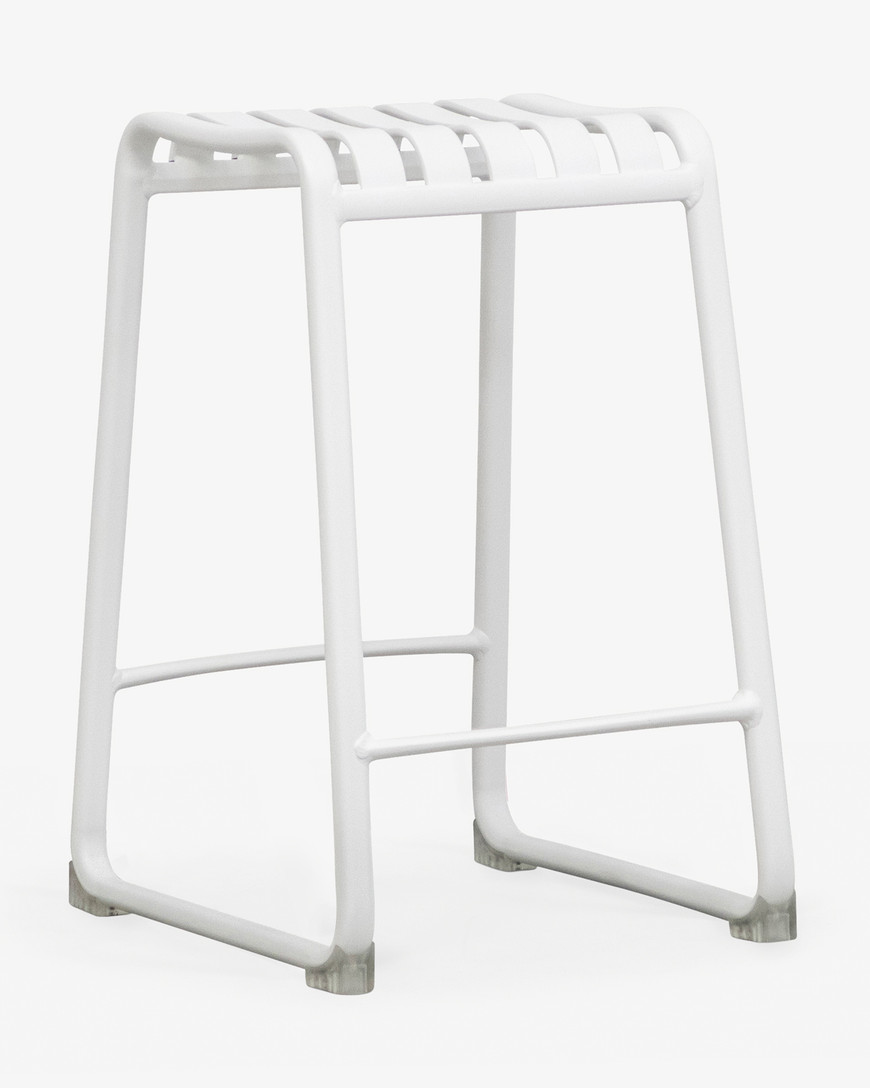 Atticus Bar Stool - White, 65 Cm