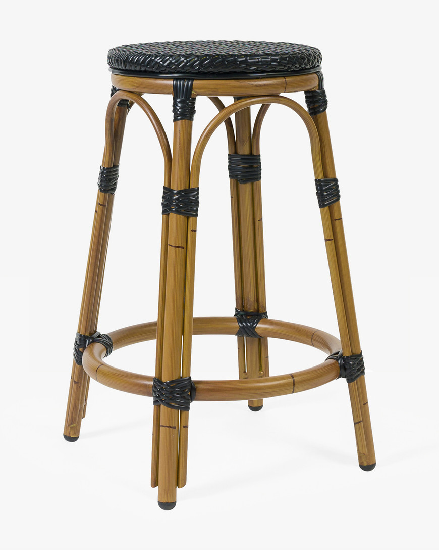 Cannes Barstool - Pure Black, 65Cm