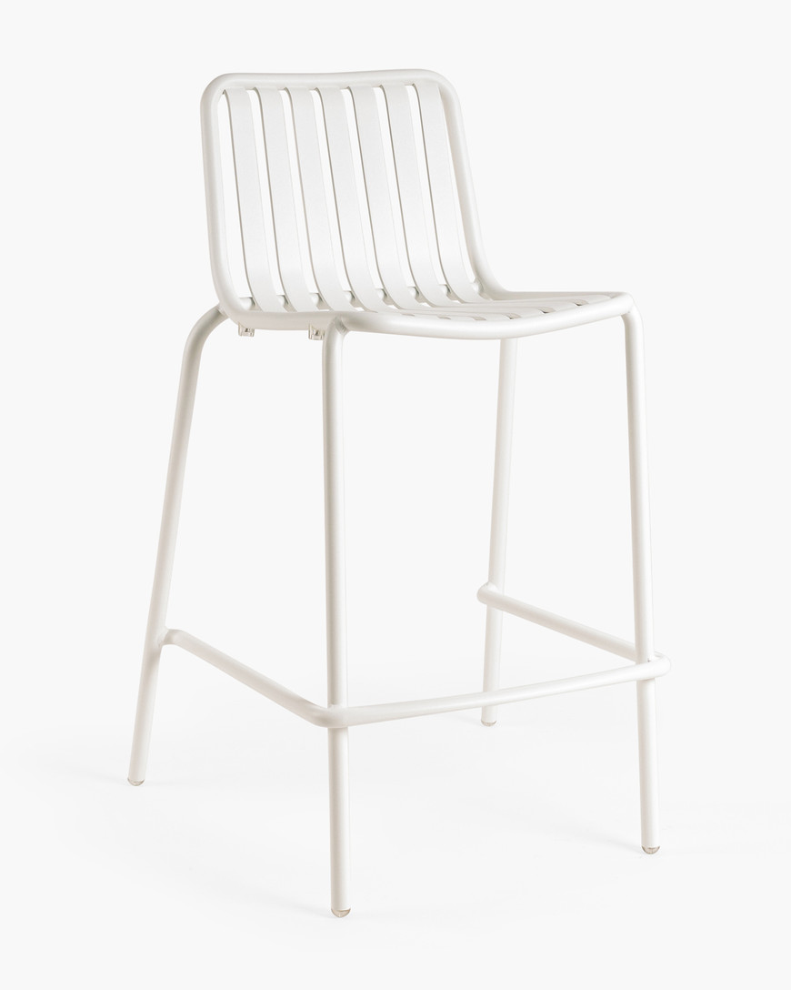 Parker Bar Stool - Matt White, 65 Cm