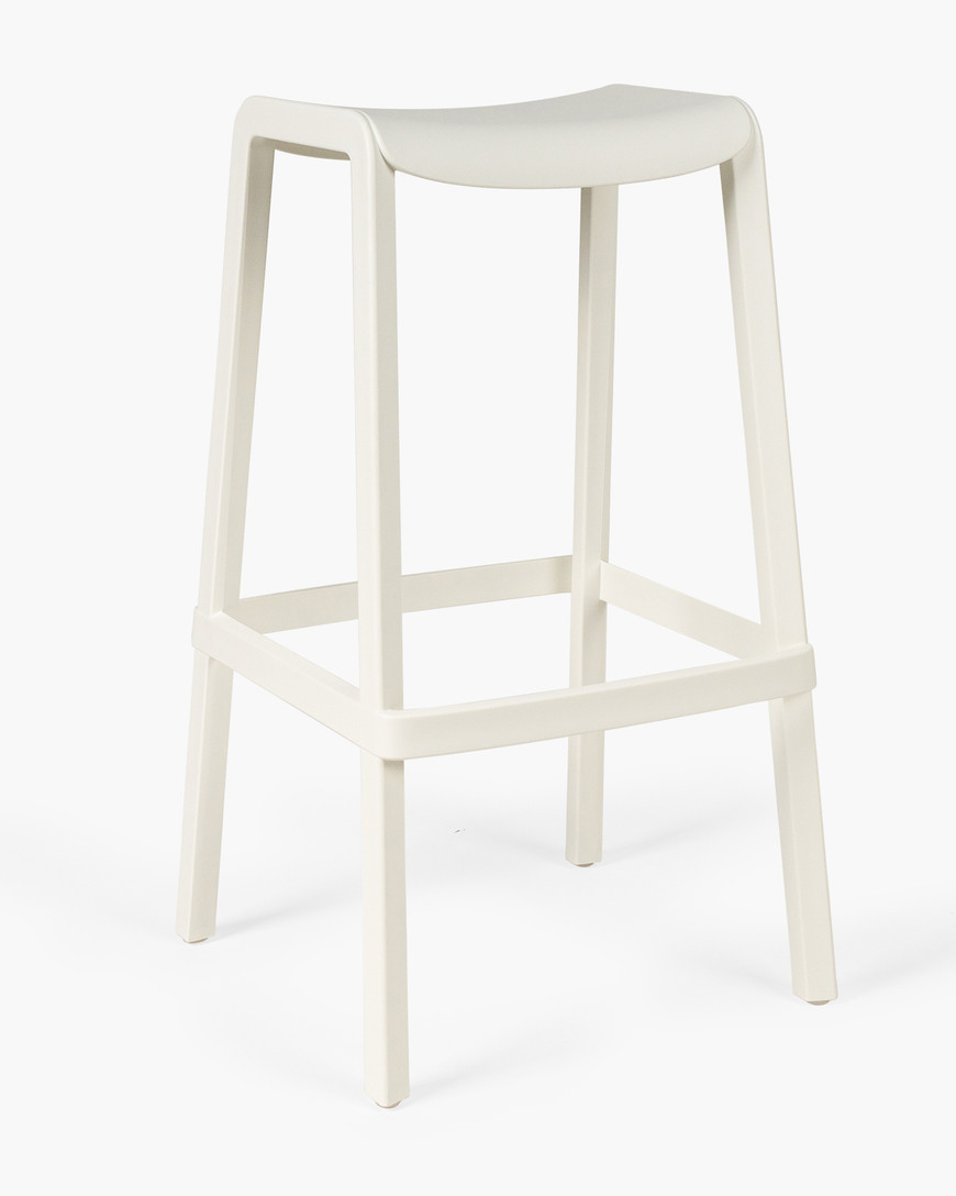 Dome 268 Bar Stool - White, 76Cm