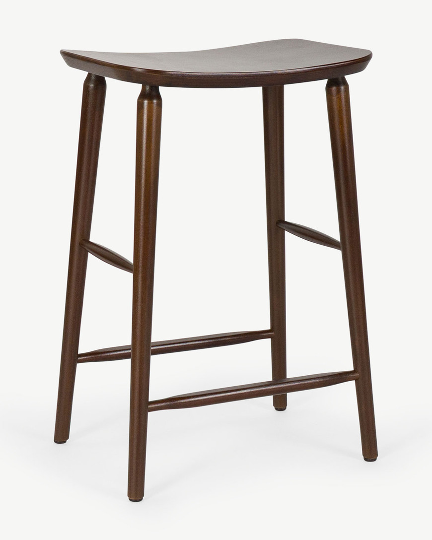 Mackenzie Bar Stool - Walnut, 65Cm