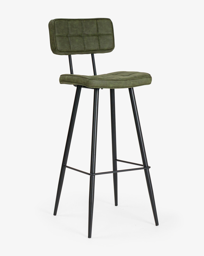 Walter Bar Stool - Forest Green, 75Cm