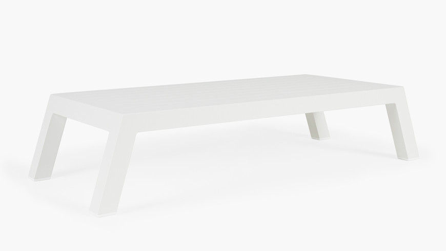 Leigh Outdoor Coffee Table, Medium  - White