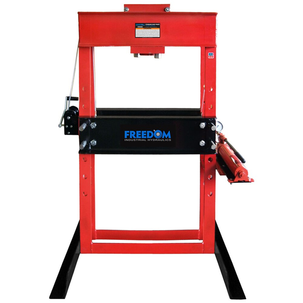 20 Ton Air/Hydraulic Shop Press w/Gauge - Hydraulic Presses