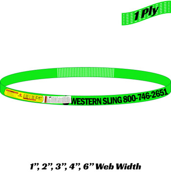 Polyester Web Sling Type 5 Endless (EN) 1 Ply by Western Sling