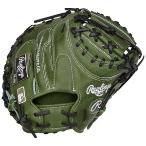 2024 Rawlings Heart of the Hide 34" Military Green Catchers Mitt, RPROCM41MG