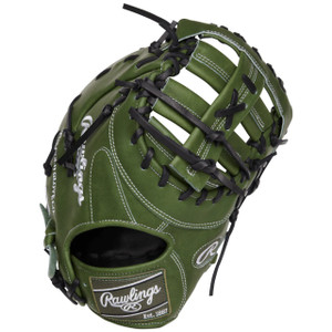 2024 Rawlings Heart of the Hide 13" Military Green First Base Mitt, RPRODCTMG