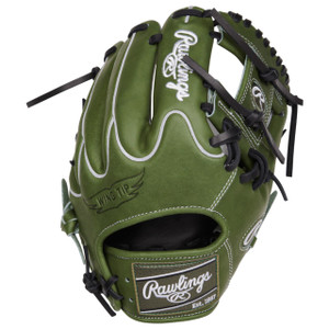 2024 Rawlings Heart of the Hide 11.5" Military Green Baseball Glove, RPRO204-2MG