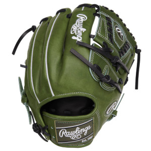 2024 Rawlings Heart of the Hide 11.75" Military Green Baseball Glove, RPRO205-30MG