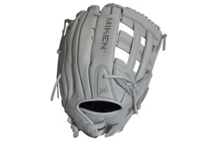 2019 Miken Pro Series 13" Slow Pitch Fielding Glove - White/White, PRO130-WW