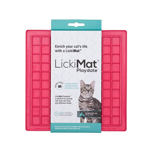 LickiMat Cat Classic Playdate - Pink