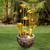 Metal Leaves indoor/Outdoor water Fountain Multi-Tiered Garden Water Feature