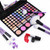 A set of 32 purple makeup brushes, suitable for full makeup, blush, concealer, high gloss, lip brush, and girl's beauty tool (without bag)