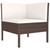 6 Piece Garden Lounge Set with Cushions Poly Rattan Brown