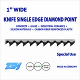 bandsaw blades,1" Special Use, Knife Single Edge Diamond Point (.020in)