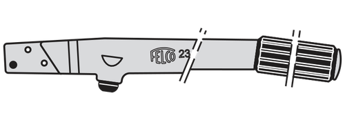 12231,Felco 23/1 Handle with coating, pin and shock absorber