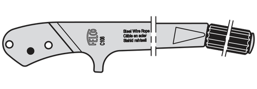 12C1082,Felco C108/2 Handle with grip and pin
