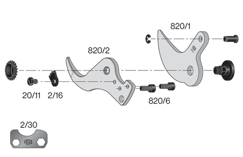 1282032,Felco 820/32 Nut ball