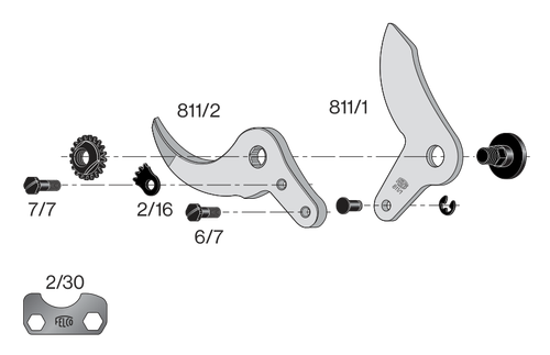 12811111,Felco 811/111 Guiding tube + segment
