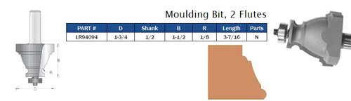 ROUTER BITS MOULDING BIT TWO FLUTES,LR94094,LR94087,LR94088,LR94089,LR94092,LR94062,LR94060,LR94063,LR94064,LR94068,LR94066,LR94077,LR94076,LR89126