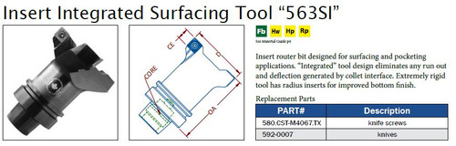 Insert Integrated Surfacing Tool "563SI"