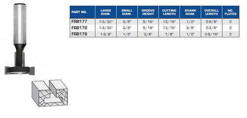 T-Slot Bits Two Wings plus Two Slotting Wings