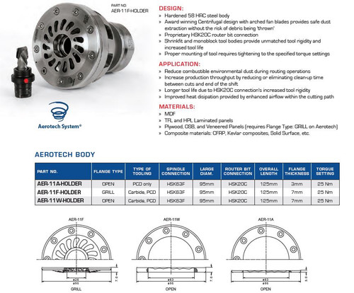 Aerotech System Body HSK63F Connection