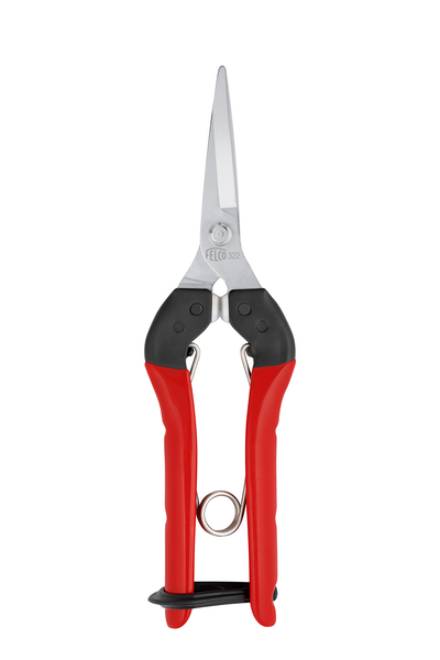 11322,felco 322  Harvesting shears with steel handles, straight and chromed blade, 190mm