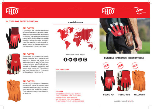13703WS,felco 703w-s 3m insulated premium genuine leather gloves, tan puncture resistant, natural color, size s