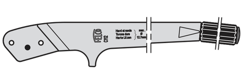 12C1122,Felco C112/2 Handle with grip and pin