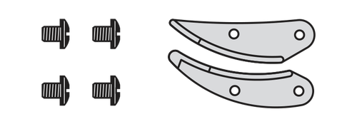 1210095,Felco 100/95 Stem holders for blade and counter blade with screws