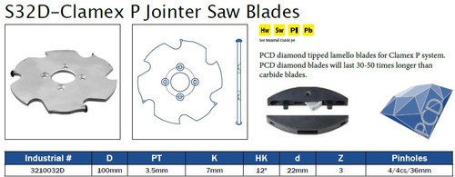 Clamex P Jointer Saw Blades