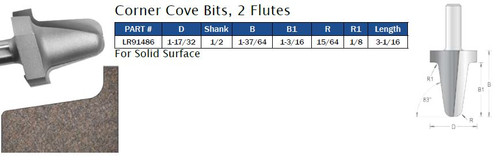 Corner Cove Bits, 2 Flutes