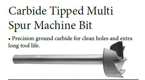 Carbide Tipped Multi Spur Machine Bit