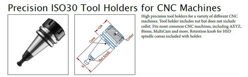 Precision ISO30 Tool Holders for CNC Machines
