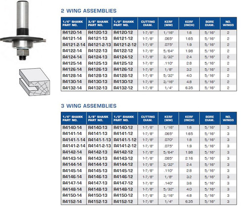 ROUTER BITS INDUSTRIAL QUALITY SLOTTING CUTTER ASSEMBLY R4120-14 R4121-14 R4121-2-14 R4122-14 R4124-14 R4124-14 R4125-14 R4126-14 R4128-14 R4130-14 R4132-14 R4120-13 R4121-13 R4121-2-13 R4122-13 R4124-13 R4125-13 R4126-13 R4128-13 R4130-13 R4132-13 R4120-12 R4121-12 R4121-2-12 R4122-12 R4124-12 R4125-12 R4126-12 R4128-12 R4130-12 R4132-12 R4140-14 R4141-14 R4141-1-14 R4141-2-14 R4142-14 R4143-14 R4144-14 R4145-14 R4146-14 R4147-14 R4148-14 R4150-14 R4152-14 R4140-13 R4141-13 R4141-1-13 R4141-2-13 R4142-13 R4143-13 R4144-14 R4145-13 R4146-13 R4147-13 R4148-13 R4150-13 R4152-13 R4140-12 R4141-12 R4141-1 12 R4141-2 12 R4142-12 R4143-12 R4144-12 R4145-12 R4146-12 R4147-12 R4148-12 R4150-12 R4152-12