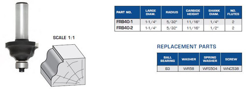 Wavy Edge Bit with Ball Bearing Guide