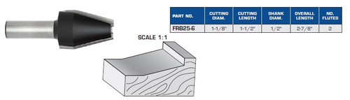 Provincial Profile for Raised Panels for Vertical or 5-Axis Use FRB25-6