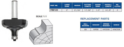 Classical Ogee Moulding Bit with Ball Bearing Guide