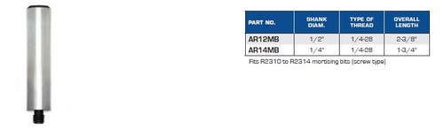 Replacement Parts - Threaded Arbor for Mortising Bits