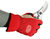 13702XL,Felco 702XL Workwear gloves, red & white, partly constructed with genuine leather, size xl