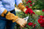 13705S,Felco 705S Premium cow grain rose gloves, tan puncture resistant, natural color, size s