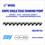 bandsaw blades,1" Special Use, Knife Single Edge Diamond Point (.020in)