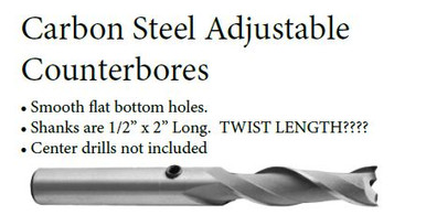 Carbon Steel Adjustable Counterbores