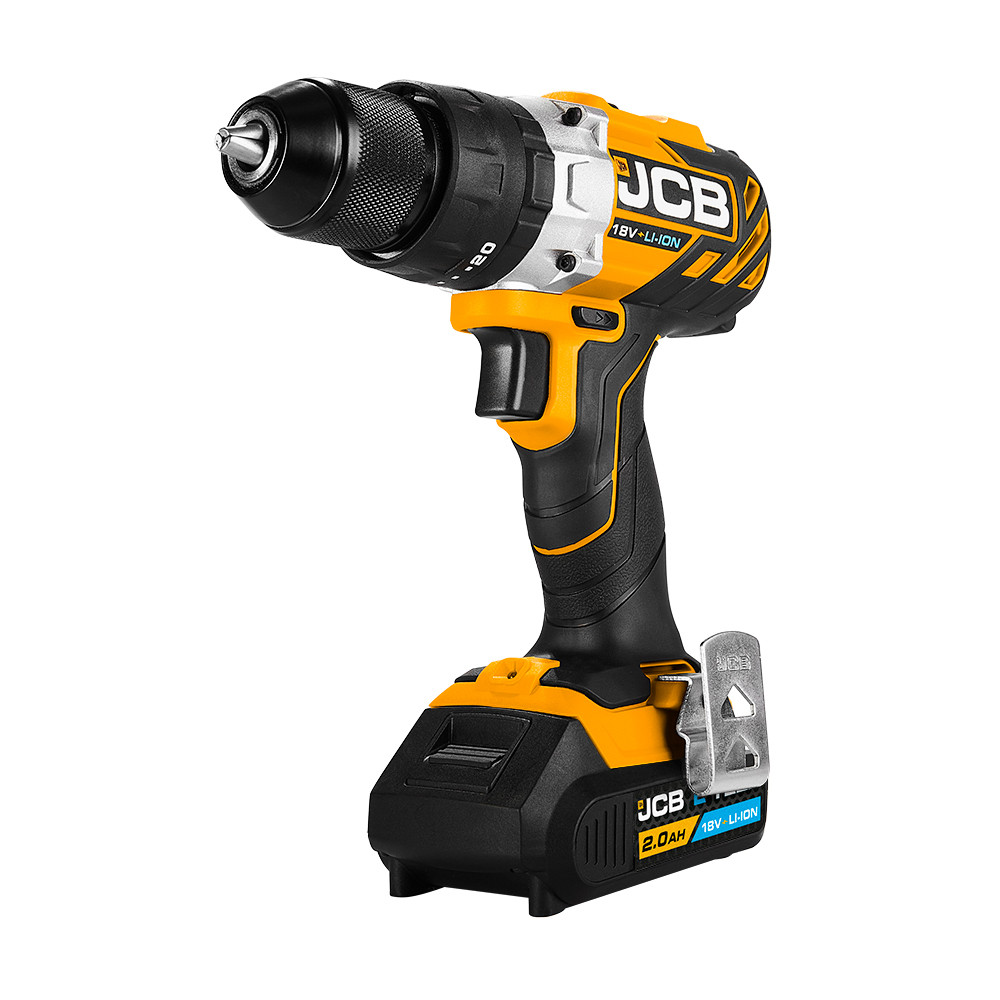 JCB 18V Cordless Brushless Combi Drill Battery in L-Boxx 136