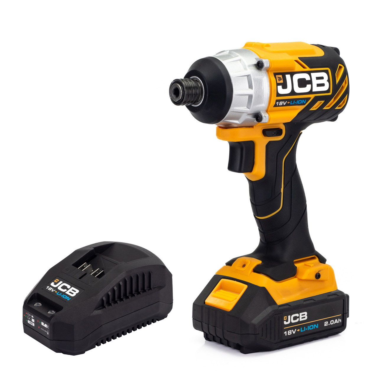 JCB 18V Impact Driver 180Nm 2.0Ah Li Ion 21 18BLID 2X B